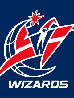 Das Washington Wizards Blue Logo Wallpaper 240x320