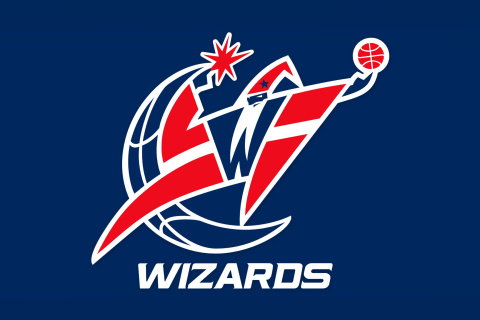 Обои Washington Wizards Blue Logo 480x320