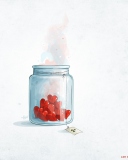 Das Hearts In Jar Wallpaper 128x160