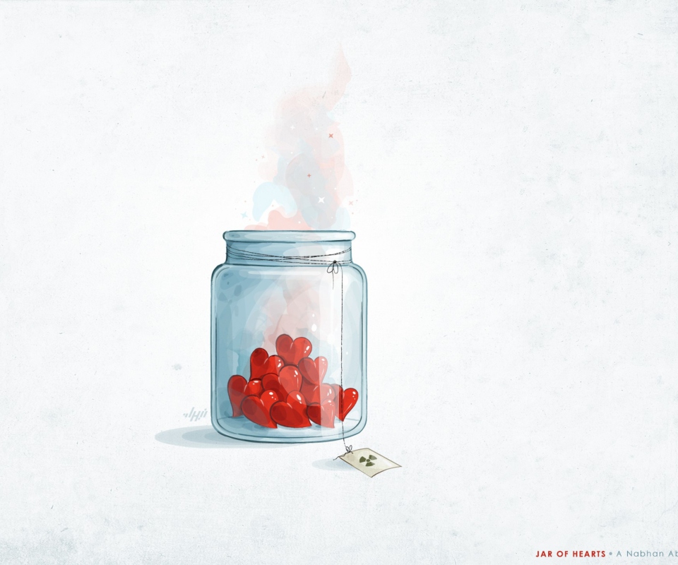 Das Hearts In Jar Wallpaper 960x800