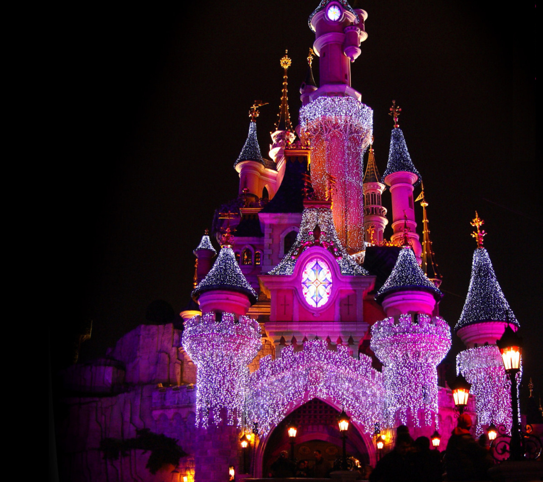 Sfondi Disney Xmas Castle 1080x960