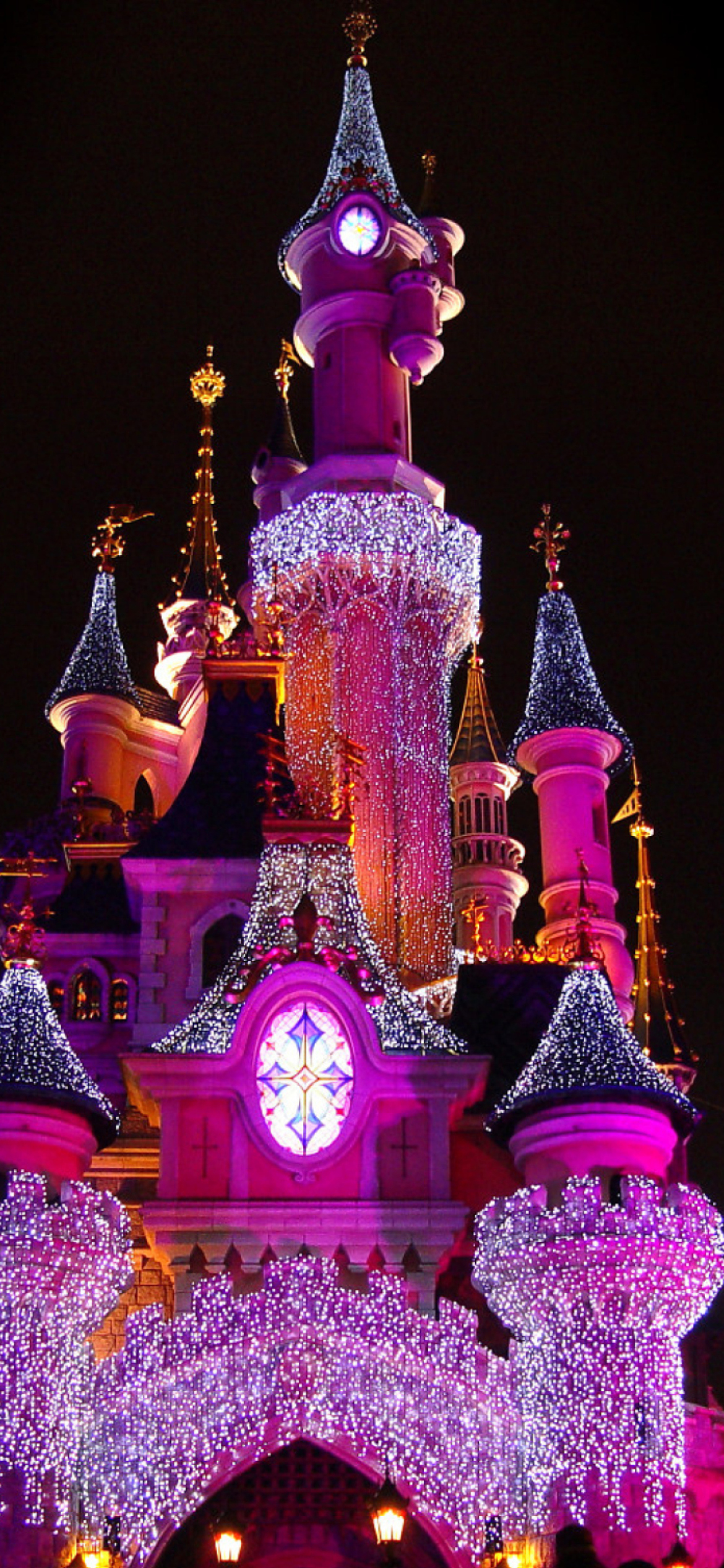 Disney Xmas Castle Wallpaper for iPhone 11 Pro