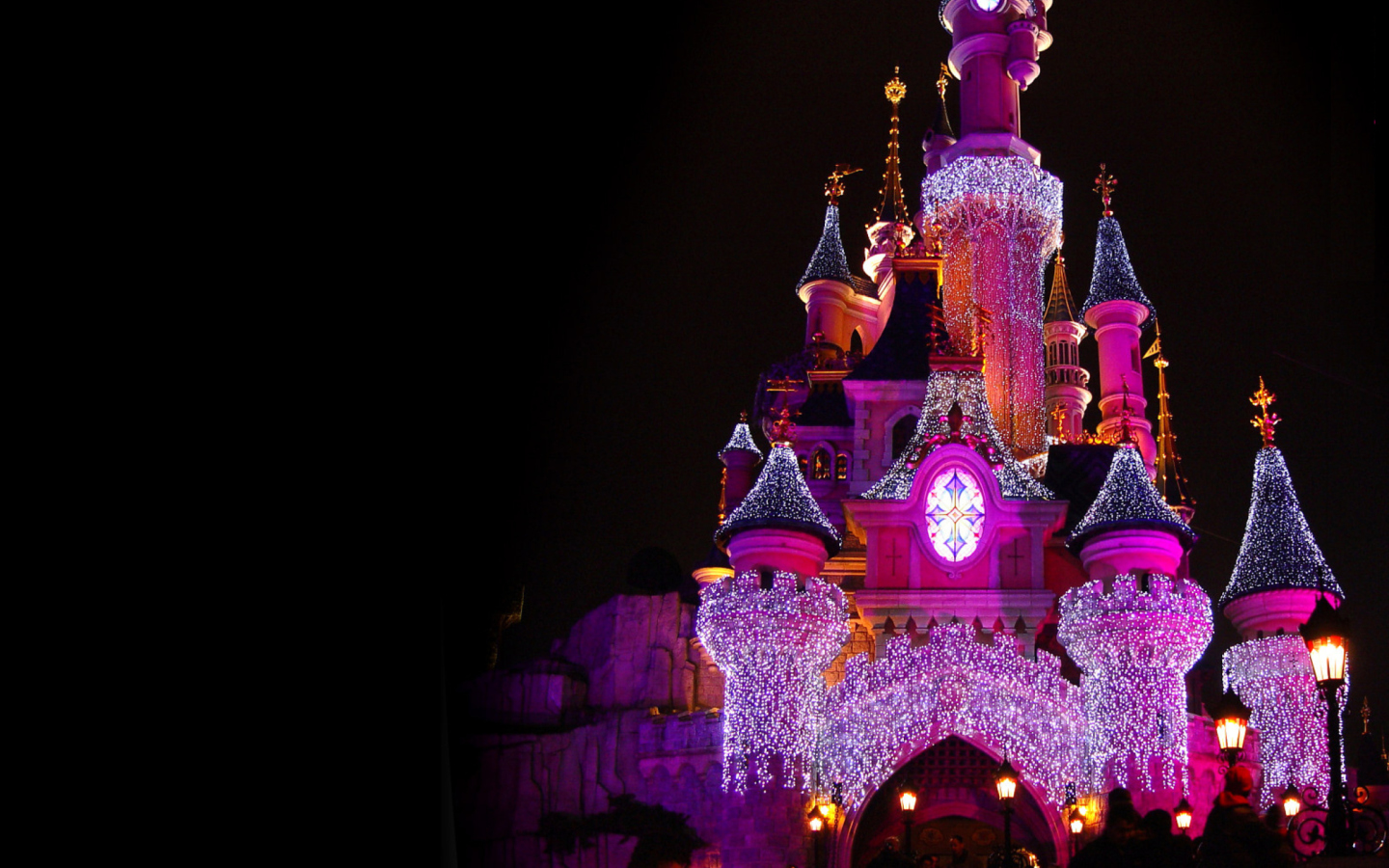 Fondo de pantalla Disney Xmas Castle 1440x900