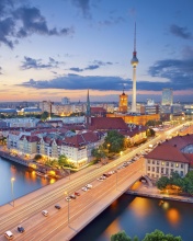 Night Berlin Photo wallpaper 176x220