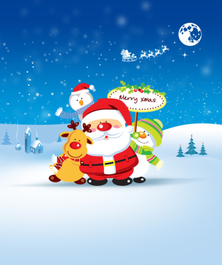 Kostenloses Merry Christmas Wallpaper für iPhone 12 Pro