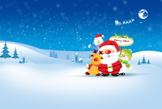 Kostenloses Merry Christmas Wallpaper für Android, iPhone und iPad