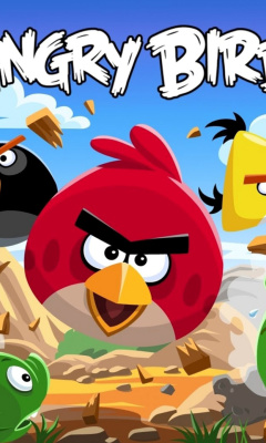 Das Angry Birds Rovio Adventure Wallpaper 240x400