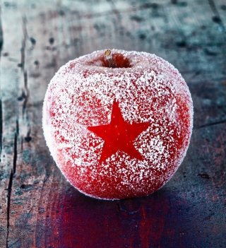 Christmas Star Frozen Apple sfondi gratuiti per 1024x1024
