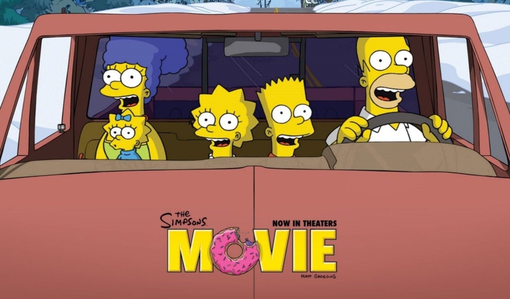The Simpsons Movie wallpaper 1024x600