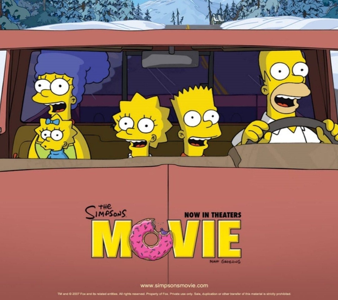 Sfondi The Simpsons Movie 1080x960