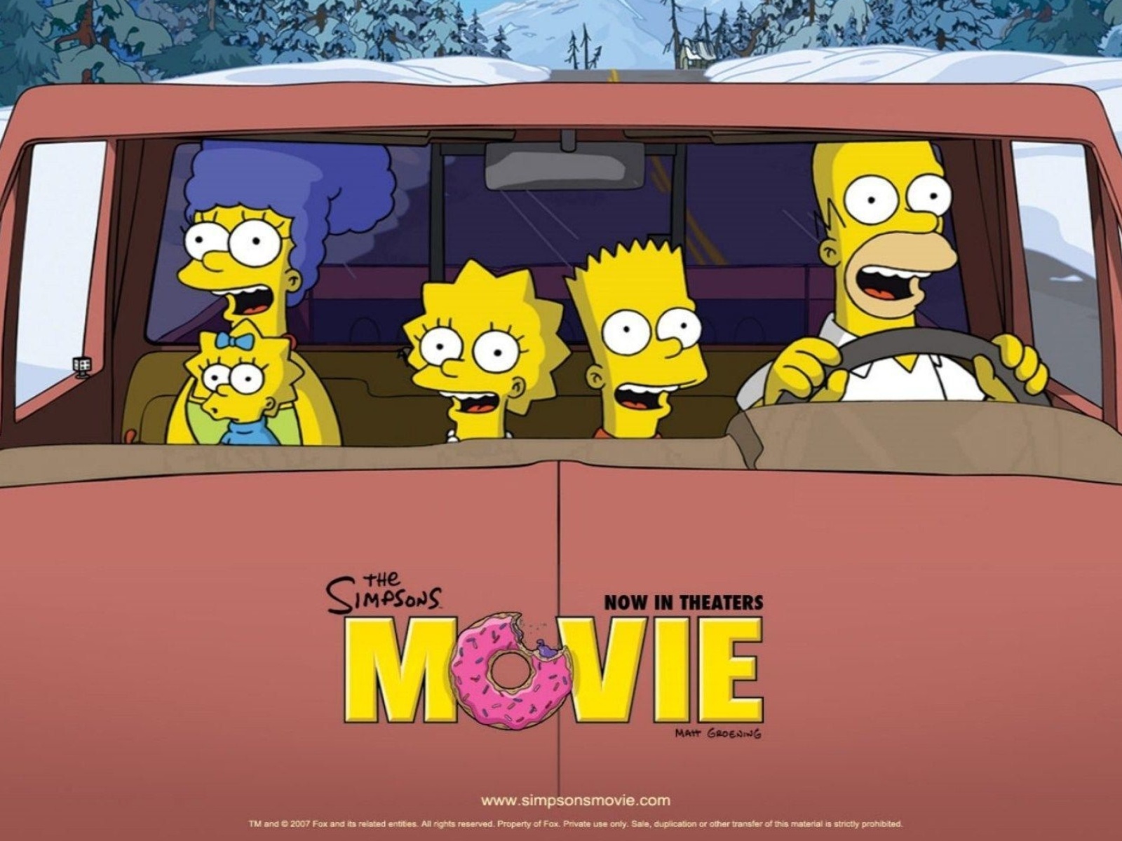 Fondo de pantalla The Simpsons Movie 1600x1200