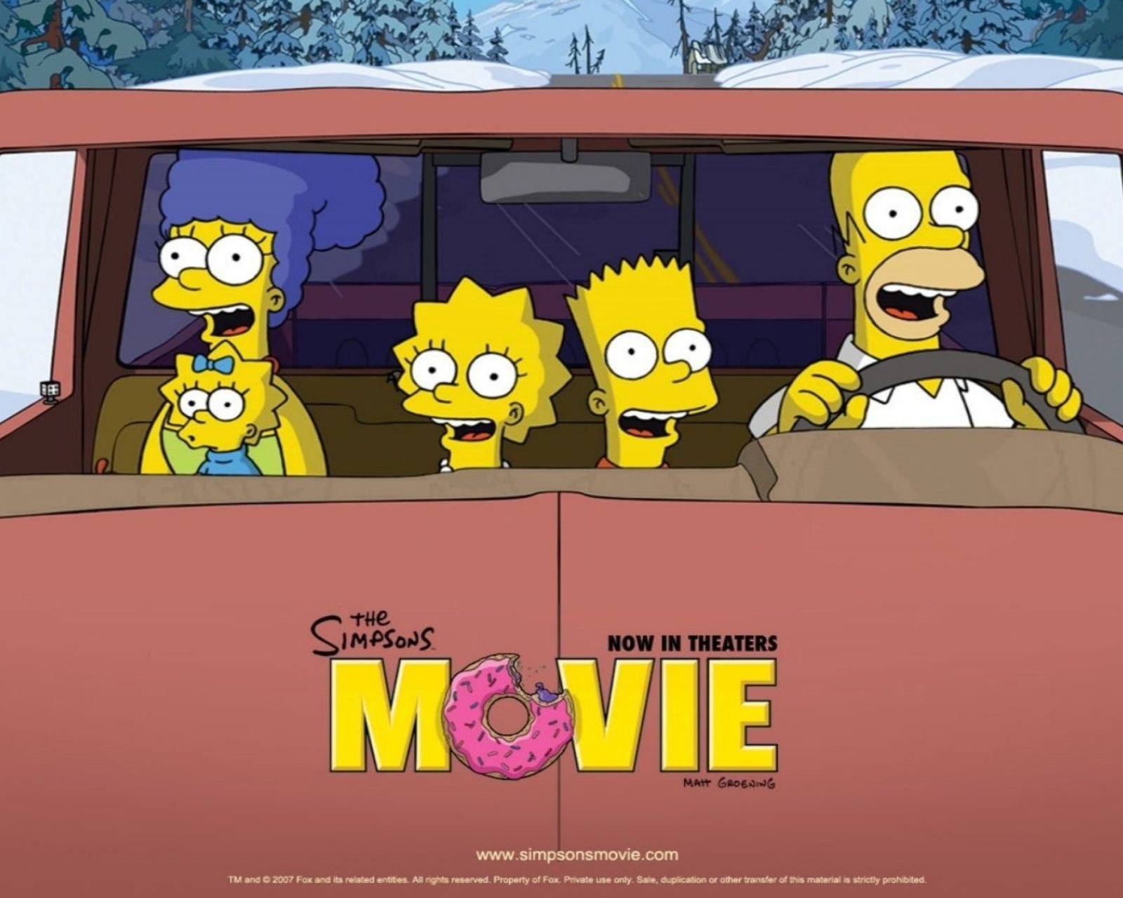 Fondo de pantalla The Simpsons Movie 1600x1280