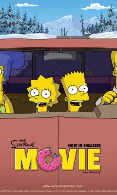 Das The Simpsons Movie Wallpaper 240x400