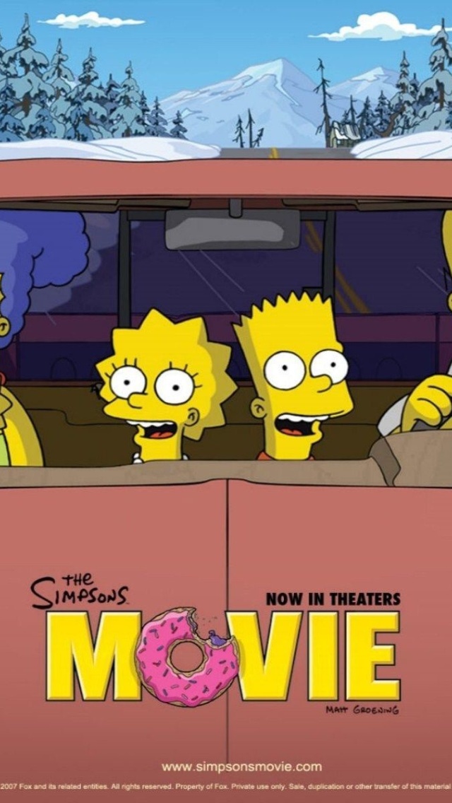 Das The Simpsons Movie Wallpaper 640x1136