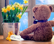 Teddy Bear with Bouquet screenshot #1 176x144