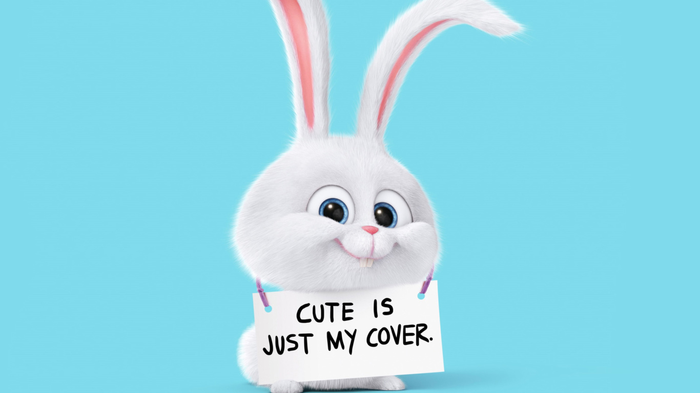 Обои Snowball from The Secret Life of Pets 1366x768