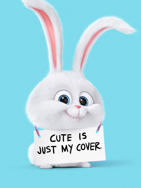 Обои Snowball from The Secret Life of Pets 480x640