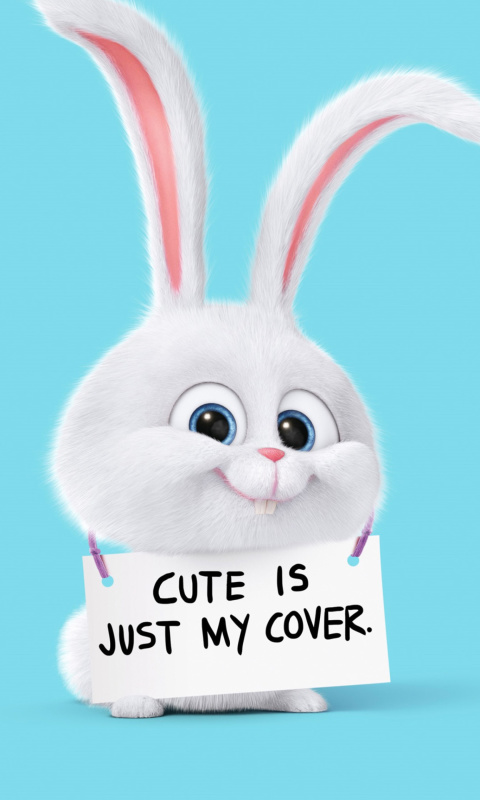 Обои Snowball from The Secret Life of Pets 480x800
