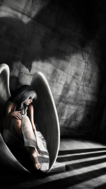 Das Angel In Prison Wallpaper 360x640