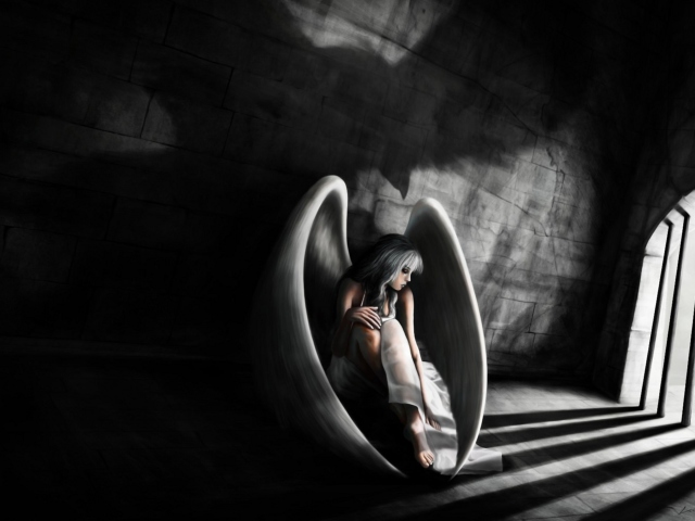 Angel In Prison wallpaper 640x480