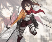 Screenshot №1 pro téma Mikasa Ackerman - Shingeki no Kyojin 176x144