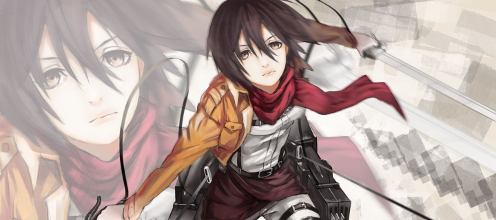 Mikasa Ackerman - Shingeki no Kyojin wallpaper 720x320