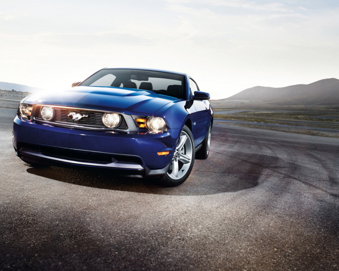 Das Blue Ford Mustang Wallpaper 1280x1024