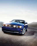 Das Blue Ford Mustang Wallpaper 128x160