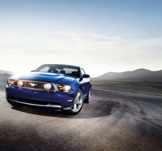 Blue Ford Mustang - Obrázkek zdarma pro 1024x1024