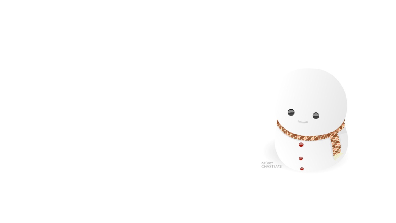 Screenshot №1 pro téma Little Snowman 1366x768