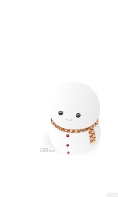 Обои Little Snowman 240x400