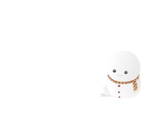 Das Little Snowman Wallpaper 320x240