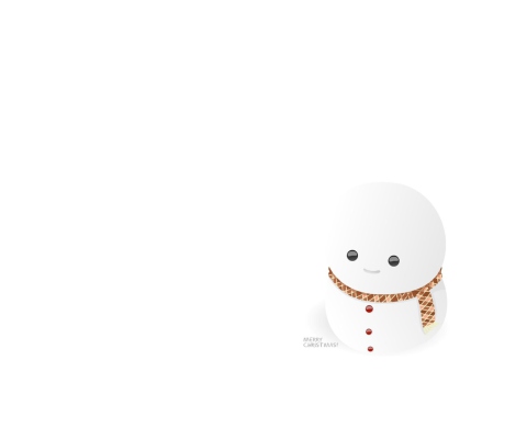 Little Snowman wallpaper 480x400