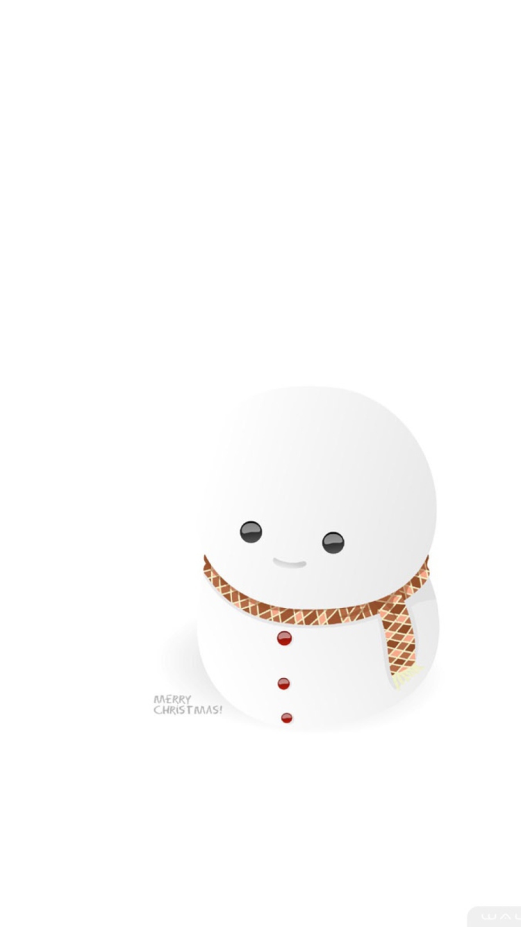 Little Snowman wallpaper 750x1334