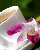 Screenshot №1 pro téma Orchid and Coffee 128x160