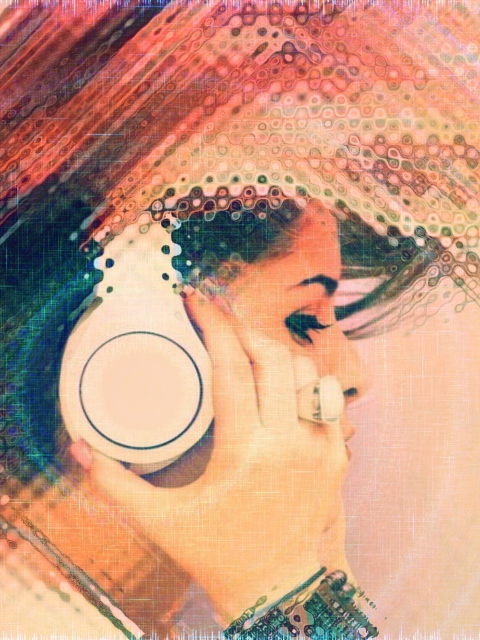 Das Music Around Wallpaper 480x640