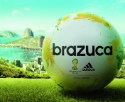 Обои Adidas Brazuca Match Ball FIFA World Cup 2014 176x144