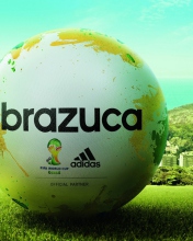 Обои Adidas Brazuca Match Ball FIFA World Cup 2014 176x220