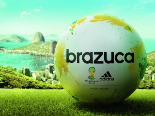 Adidas Brazuca Match Ball FIFA World Cup 2014 wallpaper 320x240