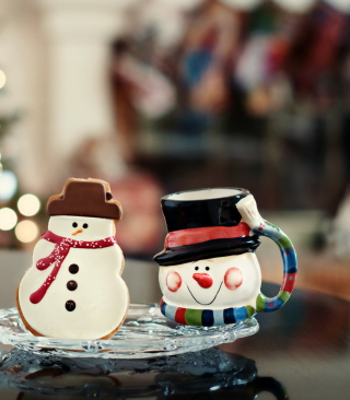 Kostenloses Christmas Snowman Wallpaper für Nokia Lumia 2520
