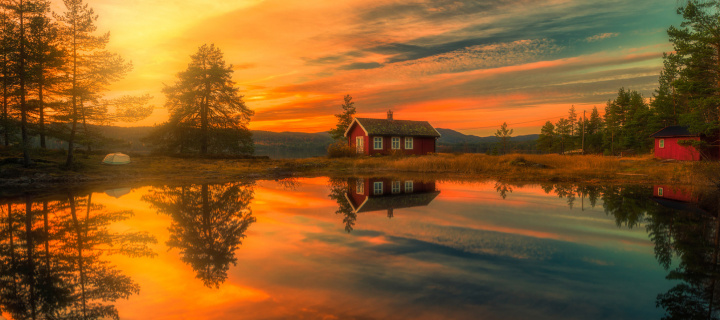 Fondo de pantalla Ringerike Norway 720x320