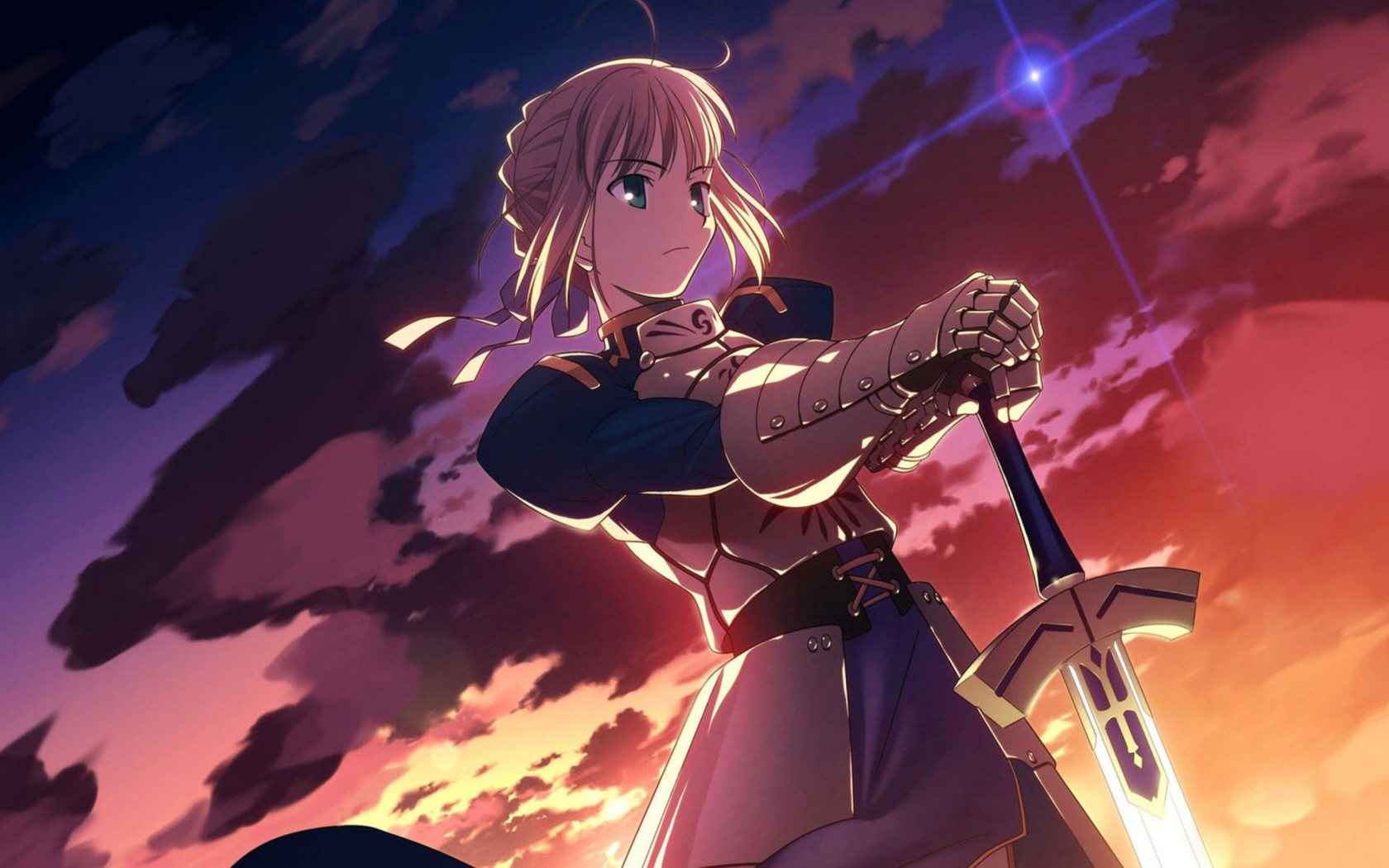 Обои Saber from Fate/stay night 1680x1050
