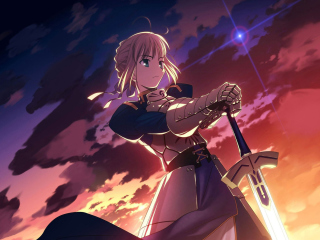 Saber from Fate/stay night wallpaper 320x240