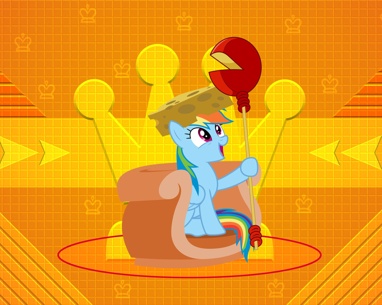 My Little Pony Orange Wall wallpaper 1280x1024