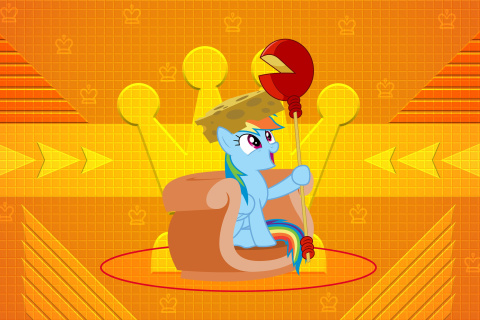 Das My Little Pony Orange Wall Wallpaper 480x320