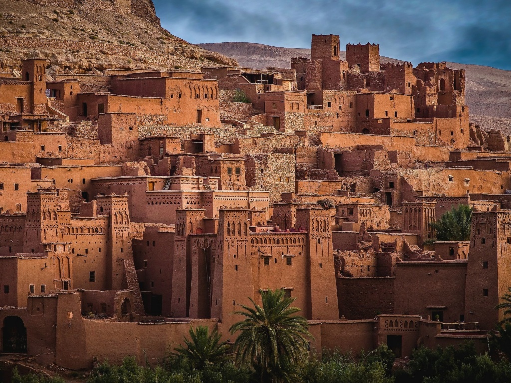 Morocco Castle wallpaper 1024x768