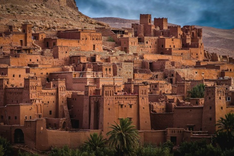 Morocco Castle wallpaper 480x320