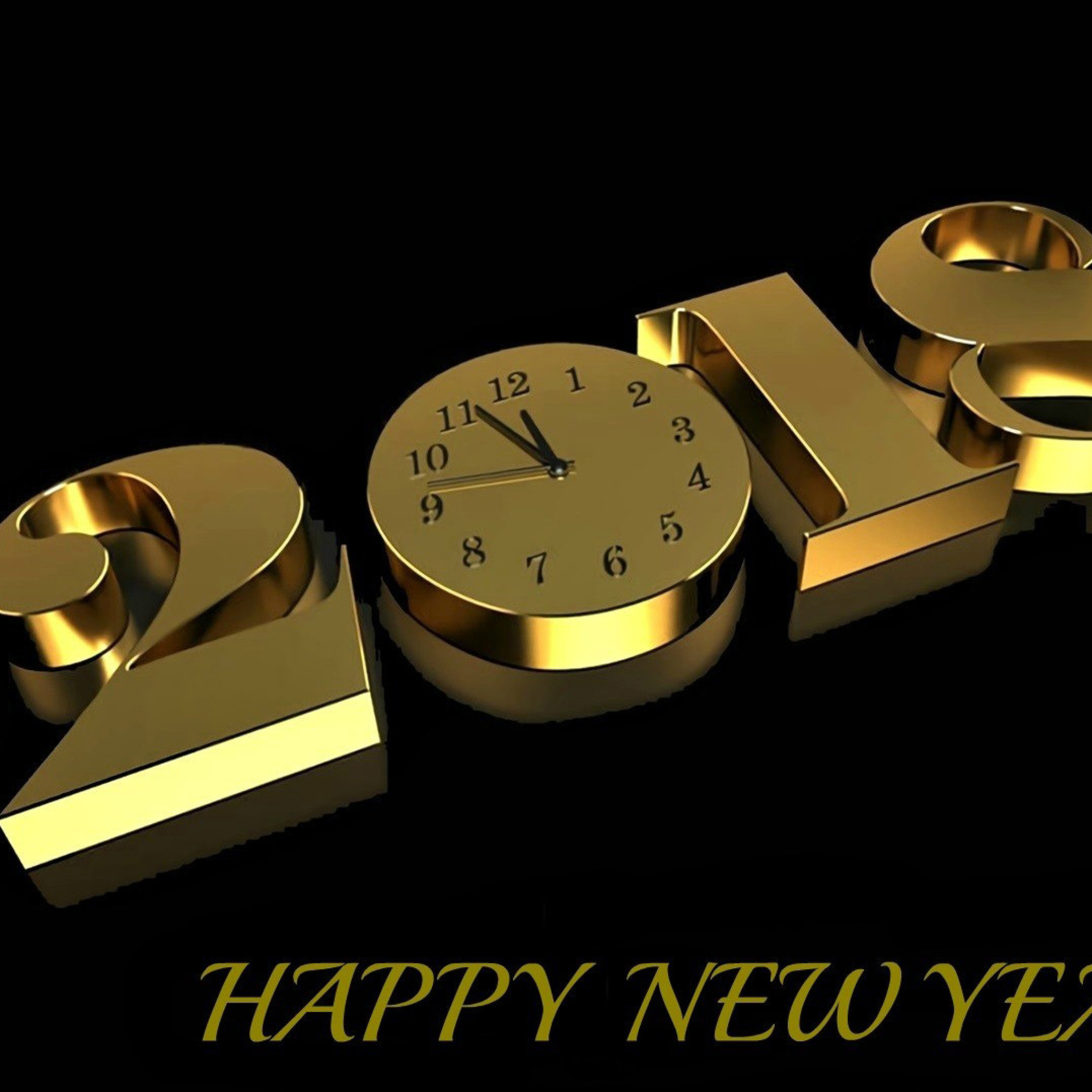 Sfondi Happy New Year 2018 Greetings Card 2048x2048