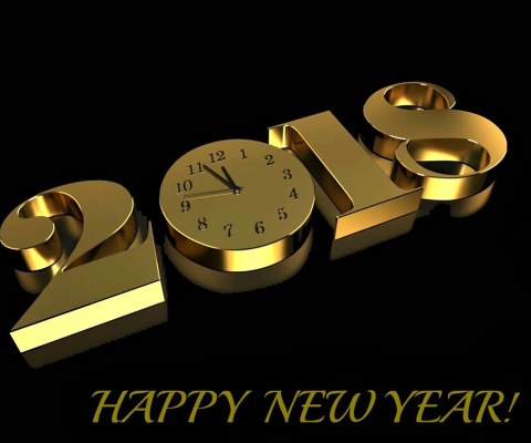 Sfondi Happy New Year 2018 Greetings Card 480x400