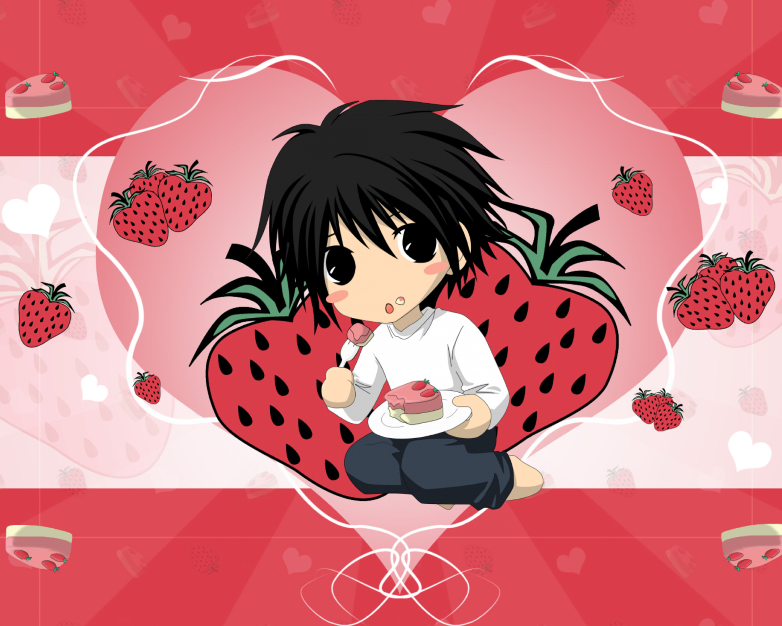 Fondo de pantalla L Chibi 1600x1280